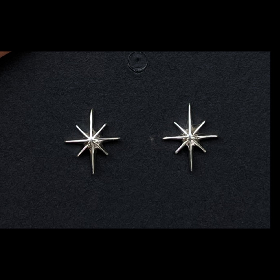 North Star Stud Earrings