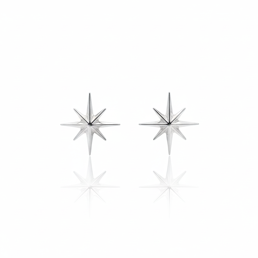 North Star Stud Earrings