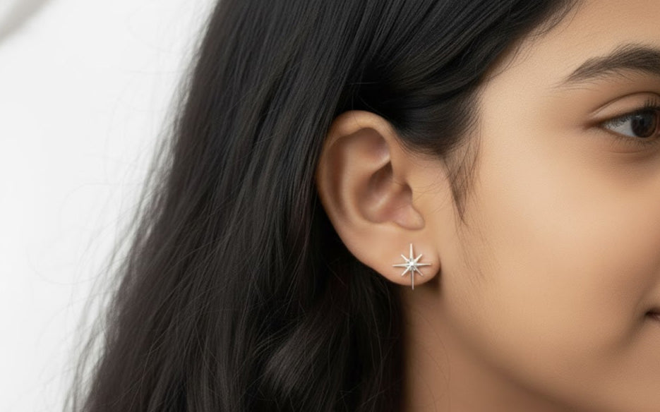 North Star Stud Earrings