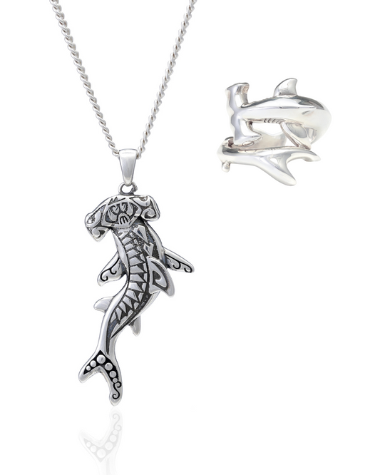 Hammerhead Pendant + Hammerhead Ring