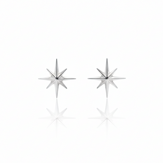 North Star Stud Earrings