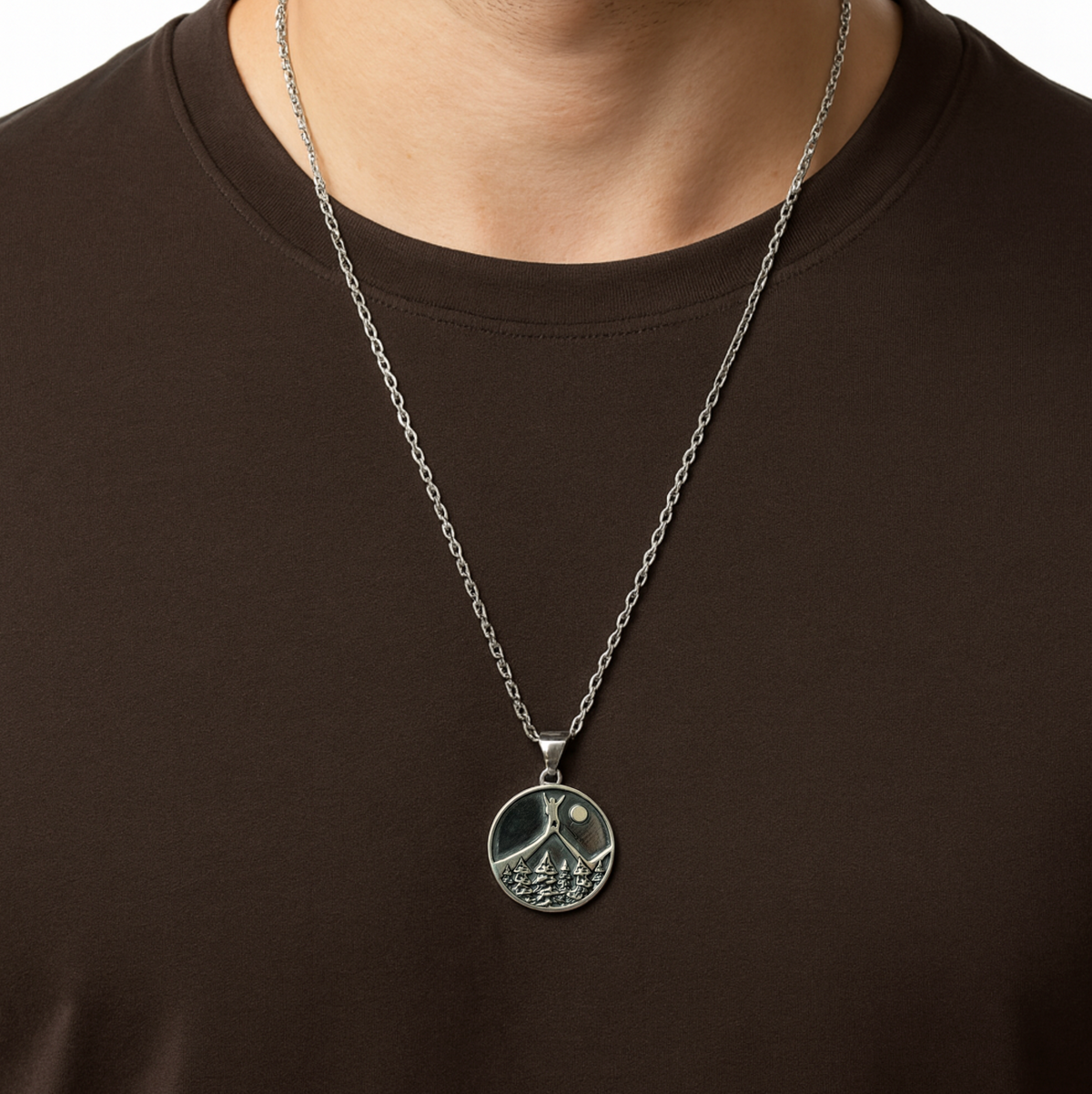 Climb & Conquer Pendant (Double-Sided)