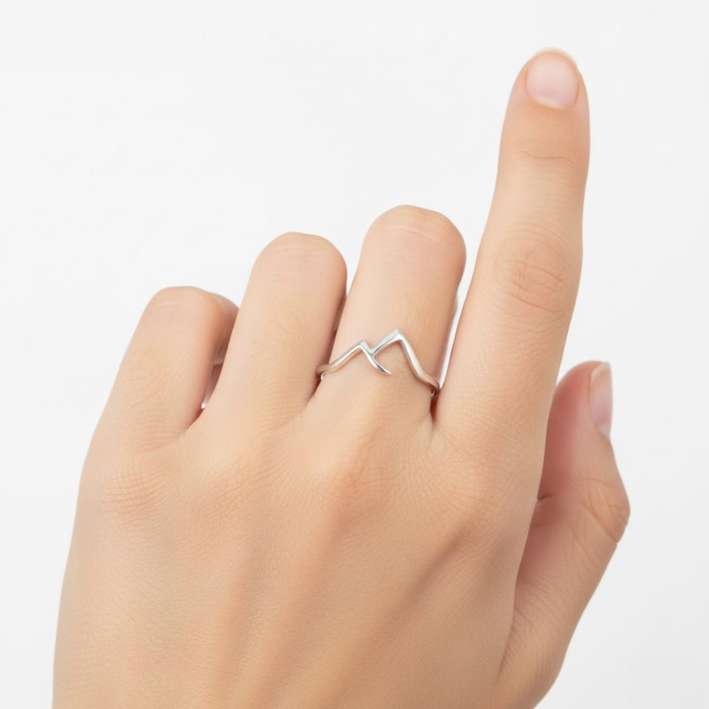 Peak-a-Boo Silver Ring