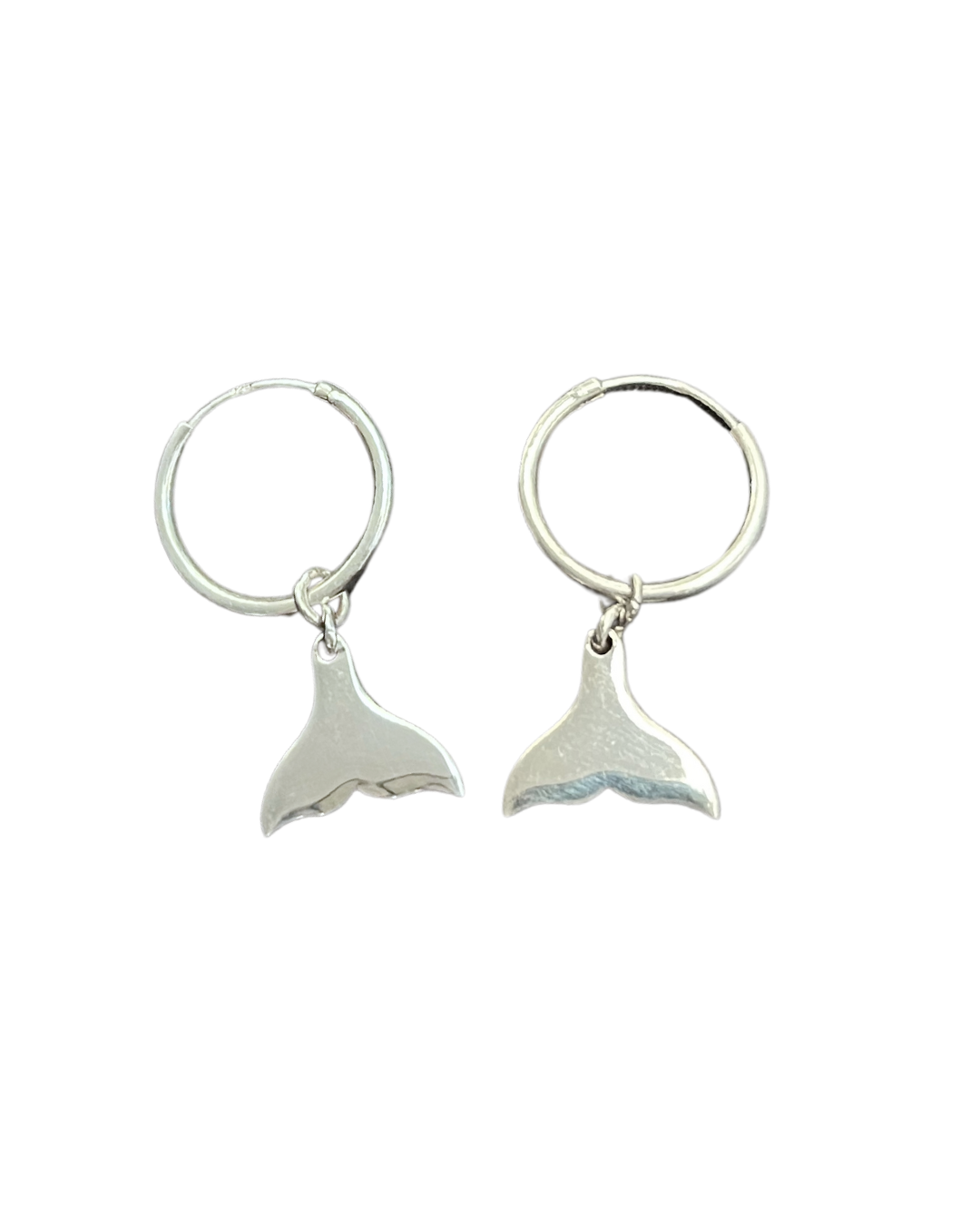 Whaletail Pendant + Fishtail Earrings