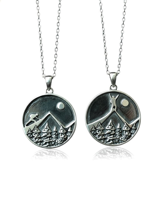 Climb & Conquer Pendant (Double-Sided)