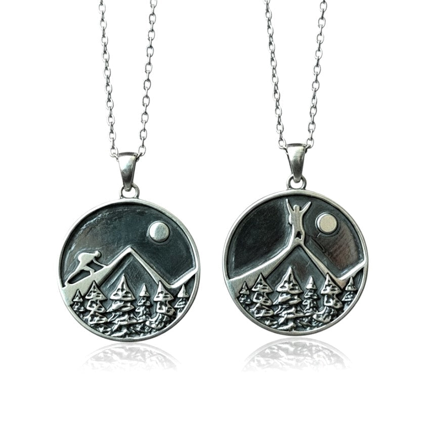 Climb & Conquer Pendant (Double-Sided)